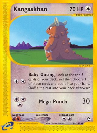 Aquapolis 088 Kangaskhan - Reverse Holofoil - Common