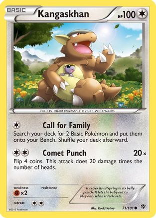Plasma Blast 071/101 Kangaskhan - Common