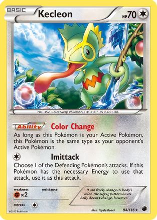 Plasma Freeze 094 Kecleon - Reverse Holofoil - Rare