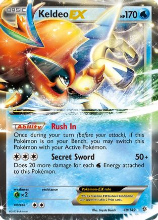 Boundaries Crossed 049/149 Keldeo EX - Holofoil - Ultra Rare
