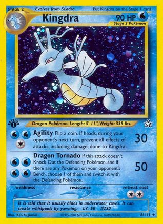 Neo Genesis 008/111 Kingdra - Unlimited Holofoil - Holo Rare