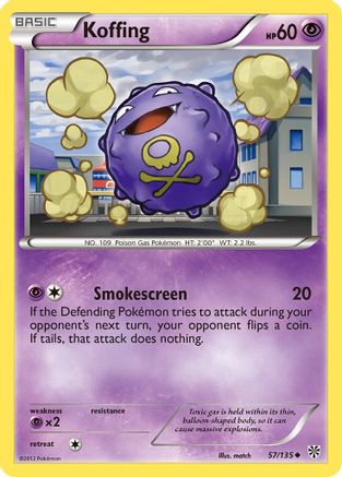 Plasma Storm 057 Koffing (57) - Uncommon