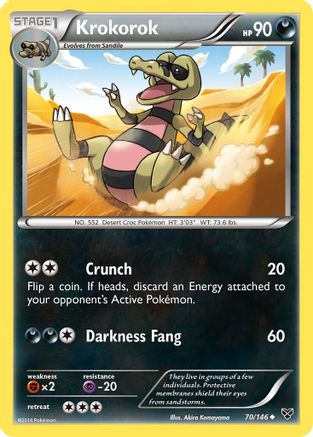 XY Base Set 070 Krokorok - Uncommon