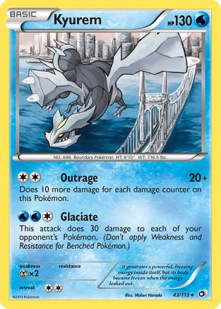 Legendary Treasures 043/113 Kyurem - Holofoil - Holo Rare