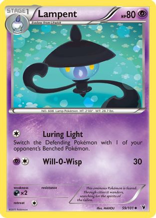 Noble Victories 059 Lampent - Reverse Holofoil - Uncommon