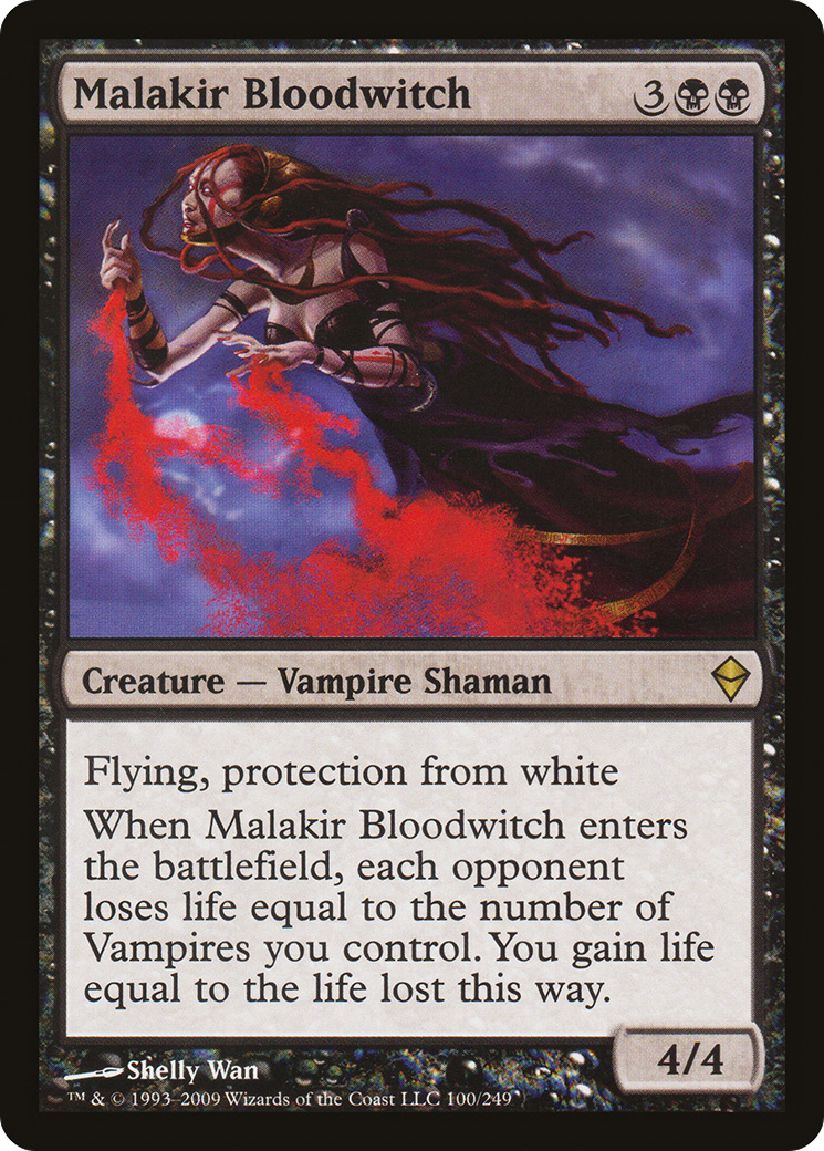 Zendikar - (ZEN-100) - Malakir Bloodwitch Foil