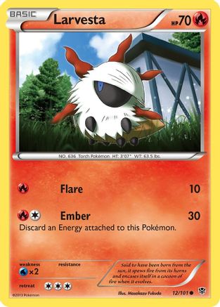 Plasma Blast 012 Larvesta - Reverse Holofoil - Common