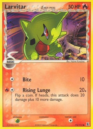 Delta Species 073 Larvitar (Delta Species) - Reverse Holofoil - Common
