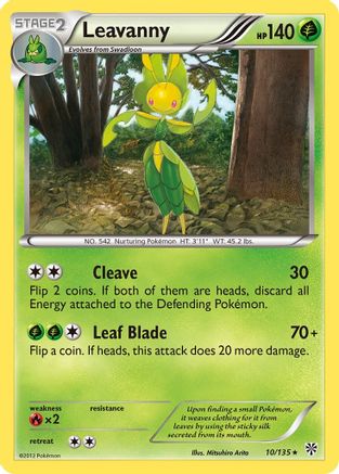 Plasma Storm 010 Leavanny - Reverse Holofoil - Rare
