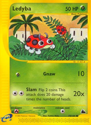 Skyridge 073 Ledyba (73) - Reverse Holofoil - Common