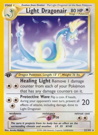 Neo Destiny 022/105 Light Dragonair - 1st Edition - Rare