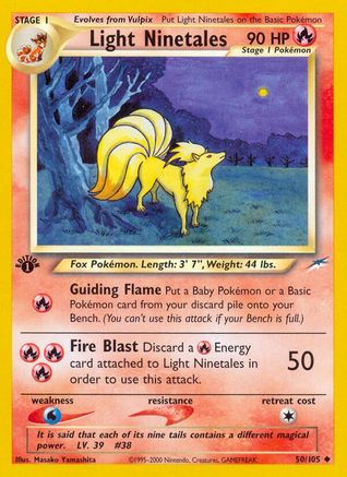 Neo Destiny 050/105 Light Ninetales - Unlimited - Uncommon