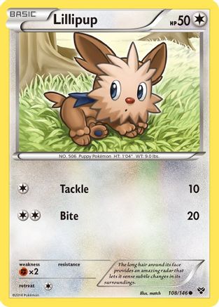 XY Base Set 108 Lillipup - Common