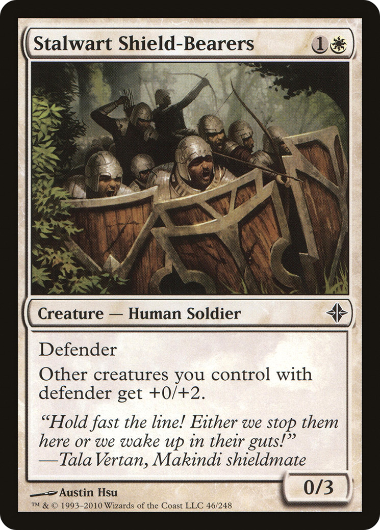 Rise of the Eldrazi - (ROE-046) - Stalwart Shield-Bearers