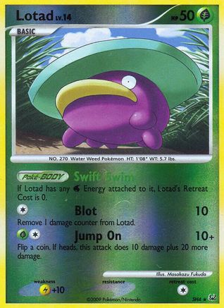 Platinum Lotad (Shiny) - Reverse Holofoil - Shiny Holo Rare