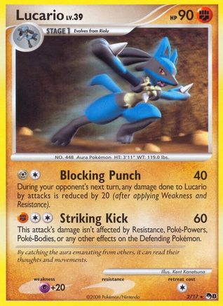 POP Series 8 002 Lucario - Holofoil - Rare