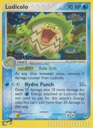Sandstorm Ludicolo - Reverse Holofoil - Holo Rare