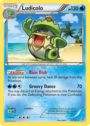 Plasma Storm 031 Ludicolo - Rare