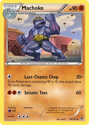 Plasma Blast 048 Machoke - Reverse Holofoil - Uncommon