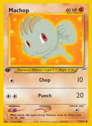 Neo Destiny 073/105 Machop - 1st Edition - Common