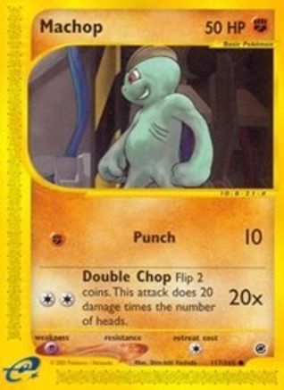 Expedition 117/165 Machop - Reverse Holofoil - Common