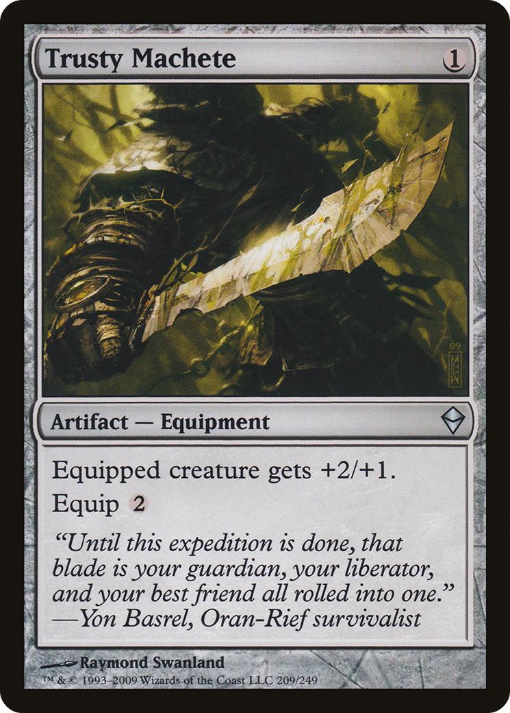 Zendikar - (ZEN-209) - Trusty Machete Foil