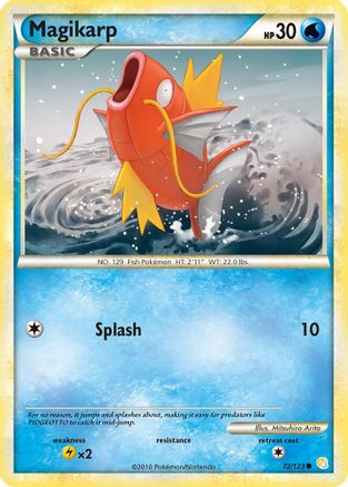 HeartGold SoulSilver 072 Magikarp - Reverse Holofoil - Common