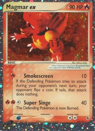 Ruby and Sapphire /109 Magmar ex - Holofoil - Ultra Rare