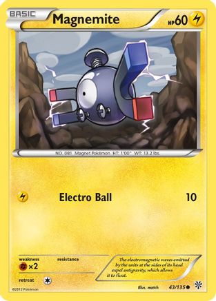 Plasma Storm 043 Magnemite (43) - Reverse Holofoil - Common