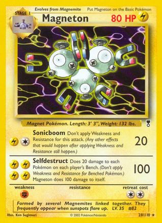 Legendary Collection 028/110 Magneton - Reverse Holofoil - Rare