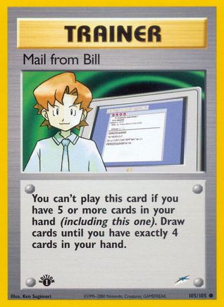 Neo Destiny 105/105 Mail from Bill - 1st Edition - Common