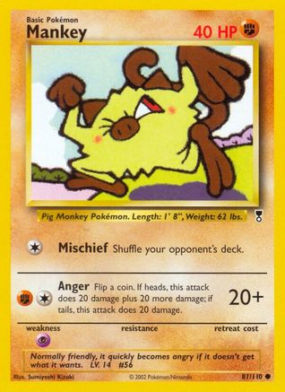 Legendary Collection 081 Mankey - Reverse Holofoil - Common