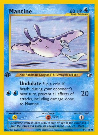 Neo Genesis 064/111 Mantine - 1st Edition - Common