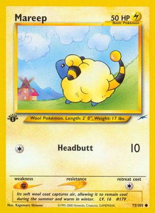 Neo Destiny 075/105 Mareep - Unlimited - Common