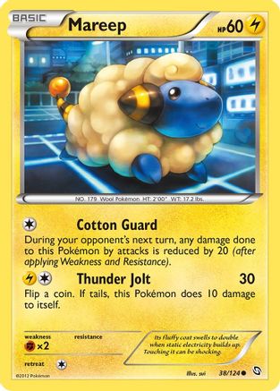 Dragons Exalted 038/124 Mareep - Reverse Holofoil - Common