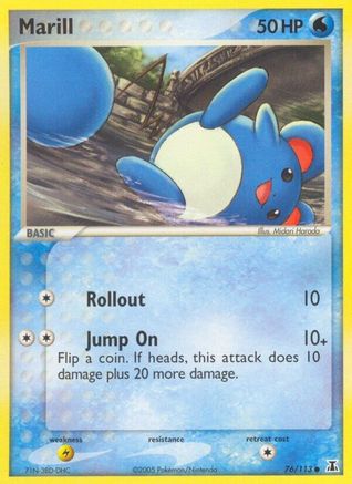 Delta Species 076/113 Marill - Reverse Holofoil - Common
