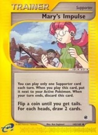 Expedition 142/165 Mary's Impulse - Reverse Holofoil - Uncommon
