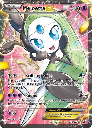Legendary Treasures Radiant Collection RC25/RC25 Meloetta EX (Full Art) - Holofoil - Ultra Rare