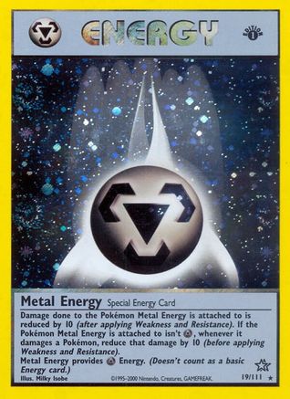Neo Genesis 019/111 Metal Energy - Unlimited Holofoil - Holo Rare