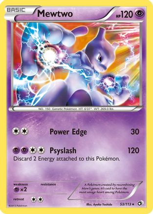 Legendary Treasures 053/113 Mewtwo - Holofoil - Holo Rare