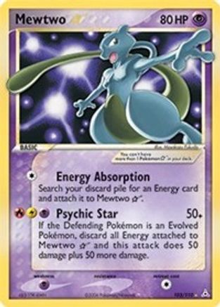 Holon Phantoms 103 Mewtwo Star - Holofoil - Ultra Rare