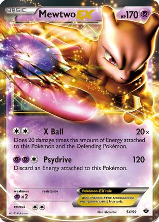 Next Destinies 054/99 Mewtwo EX - Holofoil - Ultra Rare