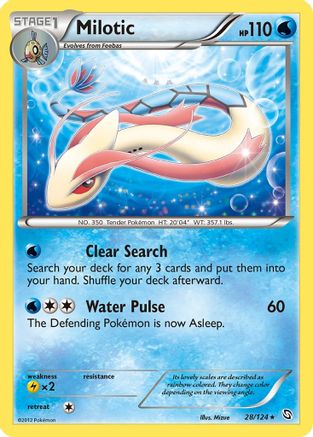 Dragons Exalted 028 Milotic - Holofoil - Holo Rare