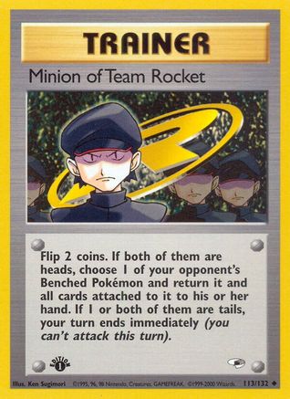 Gym Heroes 113/132 Minion of Team Rocket - 1st Edition - Uncommon