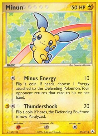 Hidden Legends 067/101 Minun - Reverse Holofoil - Common