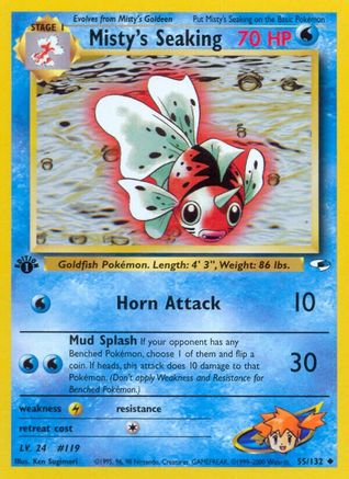 Gym Heroes 055/132 Misty's Seaking - Unlimited - Uncommon