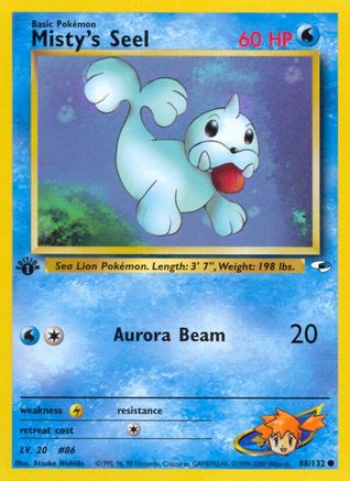 Gym Heroes 088/132 Misty's Seel - 1st Edition - Common