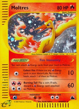Skyridge H20 Moltres (H20) - Holofoil - Holo Rare