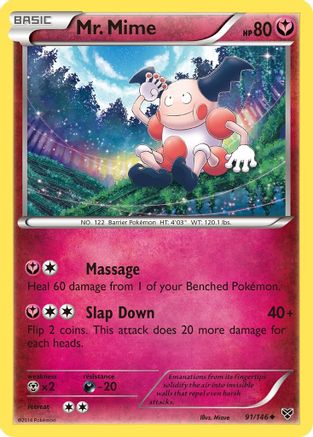 XY Base Set 091/146 Mr. Mime - Uncommon