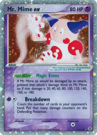 FireRed & LeafGreen /112 Mr. Mime ex - 111/112 - Holofoil - Ultra Rare